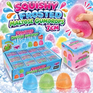 12 x Squishy Frosted Maltose Gumdrops 7cm