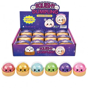 12 x Squishy Glitter Dumplings 6cm