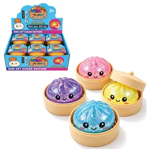 12 x Squishy Glitter Dumplings 8.5cm