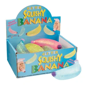 12 x Squishy Maltose Sugar Bananas 12cm