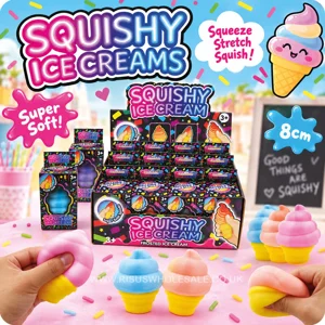 12 x Squishy Ice Creams 8cm