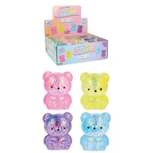 12 x Squishy Maltose Glitter Bears 6cm