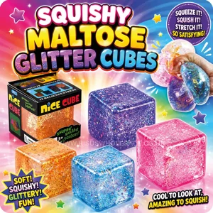 12 x Squishy Maltose Sugar Glitter Cubes