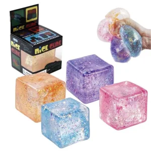 12 x Squishy Maltose Sugar Glitter Cubes