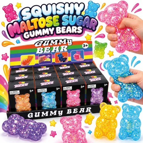 12 x Squishy Maltose Gummy Bears