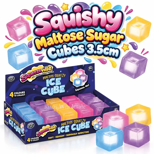 12 x Squishy Sugar Maltose Ice Cubes 3.5cm