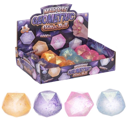 12 x Squishy Maltose Sugar Geometric Balls