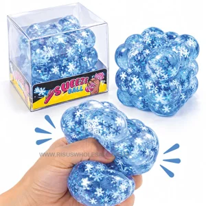 12 x Squishy Maltose Sugar Bubby Snowflake Cubes