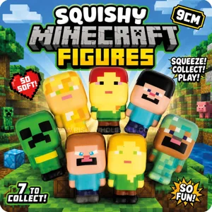 60 x Squishy Minecraft Figures 9cm
