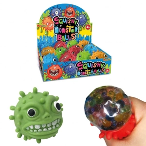 12 x Squishy Monster Bead Balls