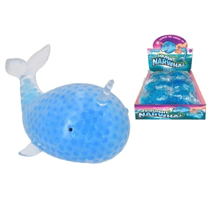 12 x Squishy Bead Narwhals
