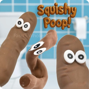 12 x Stretchy Poop Toys 14cm