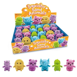 24 x Mini Squishy Sand Animals