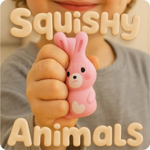 24 x Squishy PU Slow Rise Animals 6cm