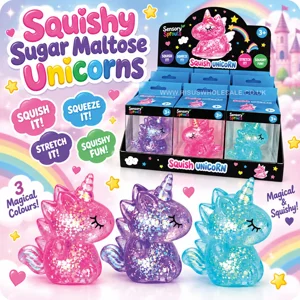 12 x Squishy Sugar Maltose Unicorns