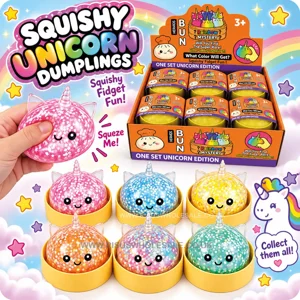 12 x Squishy Unicorn Dumplings