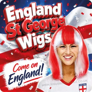 12 x England St George Wigs
