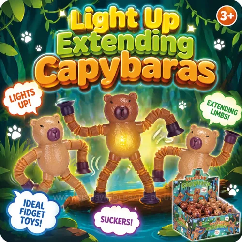 24 x Light Up Bendy Capybaras