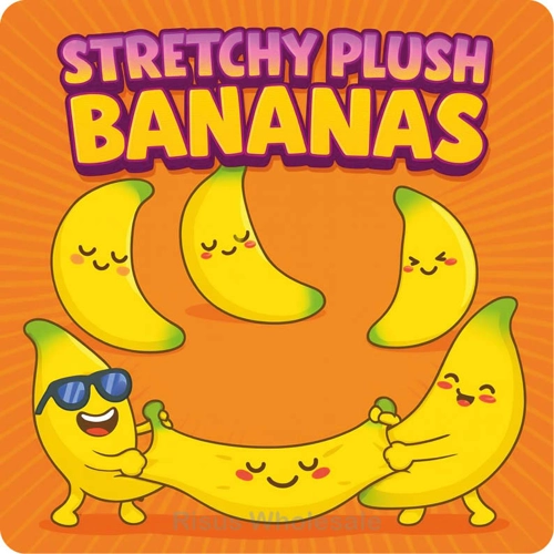 12 x Plush Stretchy Bananas