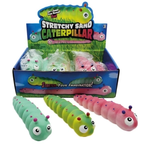 12 x Jumbo Stretchy Caterpillars 15cm