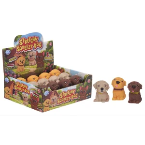 12 x Stretchy Squeezy Dogs 7cm
