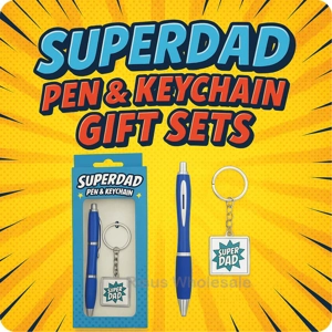 12 x Superdad Pen & Keychain Gift Sets