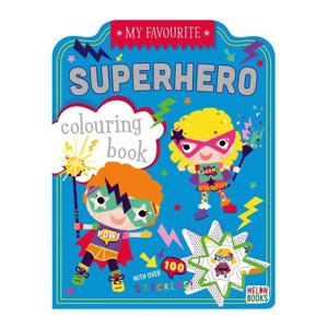 20 x Superhero Colouring & Sticker Books
