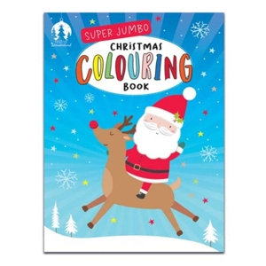 6 x Super Jumbo Christmas Colouring Books