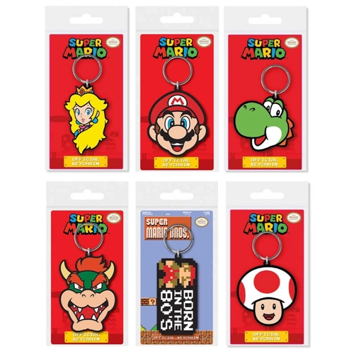 12 x Super Mario Keyrings