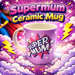 24 x Supermum Ceramic Mugs