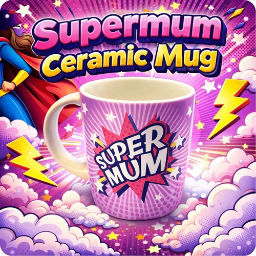 24 x Supermum Ceramic Mugs