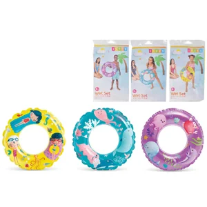 6 x Inflatable Printed Swim Rings 24
