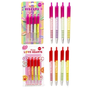 24 x Swizzels Scented Ball Point Pens 4pk