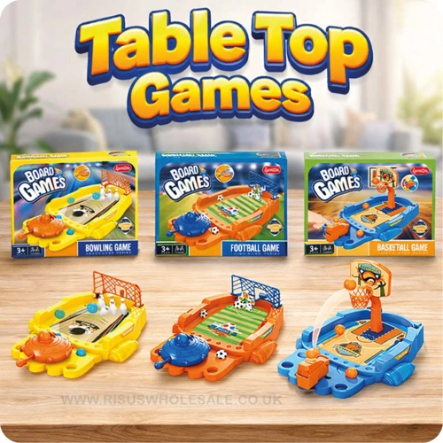 6 x Table top Games - Football, Bowling, Basketball