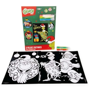 12 x The Grinch Velvet Art Colouring