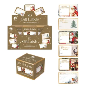 24 x Traditional Self Adhesive Gift Tags 80pk