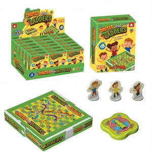 18 x Travel Games - Chutes & Ladders