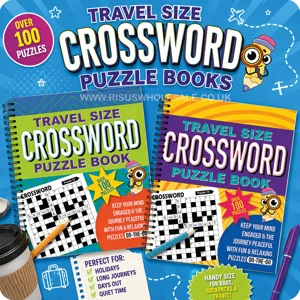 12 x Travel Size Crossword Puzzle Books
