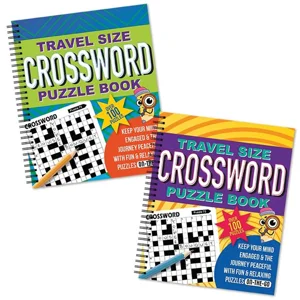 12 x Travel Size Crossword Puzzle Books