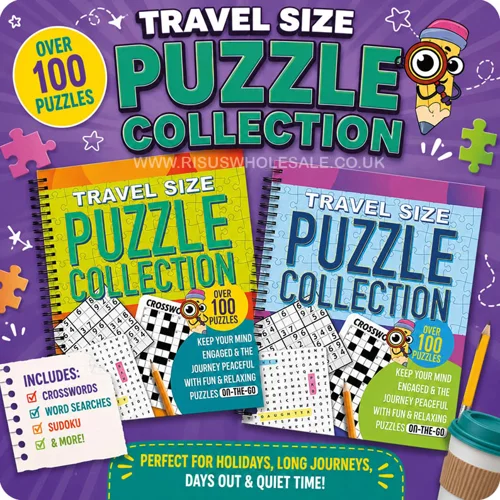 12 x Travel Size Puzzle Collection Books