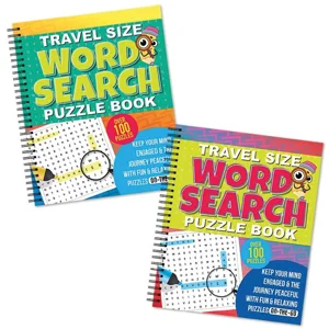 12 x Travel Size Word Search Puzzle Books