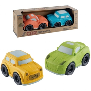 6 x Twin Bio-Plastic Sports Cars 15cm