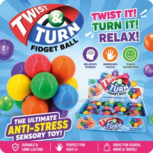 12 x Twist & Turn Fidget Balls