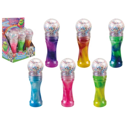 6 x Two Tone Slime In Microphone Bottle