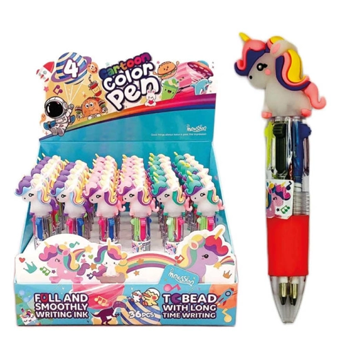 36 x Unicorn Mini 4 Colour Pens