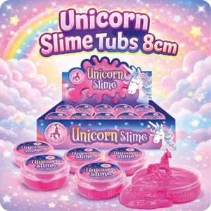 12 x Unicorn Slime 8cm