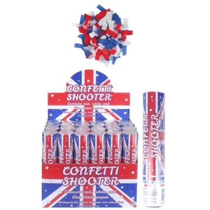 24 x Union Jack Confetti Shooters 20cm