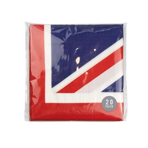 24 x Union Jack Napkins 20pk