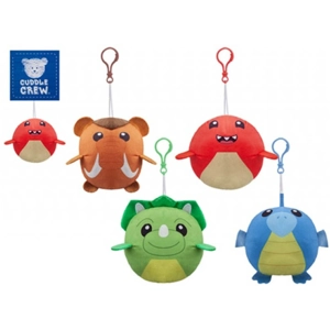 12 x Value Dinosaur Plush Clip On Toys