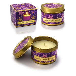 24 x Vanilla Scented Candles In Tin